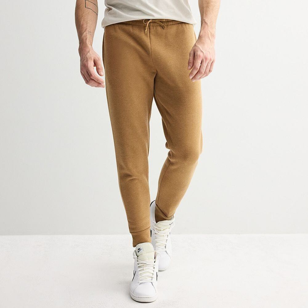 Tek Gear XXL Fleece Jogger Pants Ultrasoft Brown Fitted Ankle Warm Sweatpants